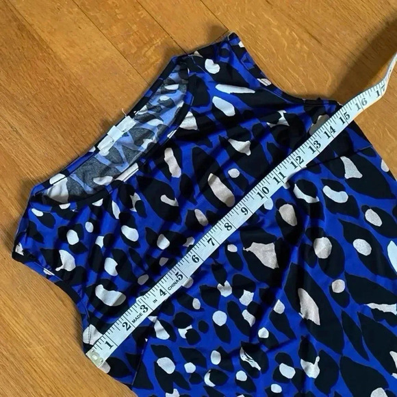 Trina Turk Blue Leopard Print Dress - Picture 13 of 13